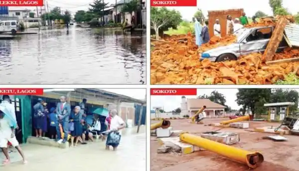 Floods, windstorm wreak havoc in Lagos, Ogun, Sokoto